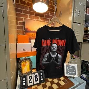 Kane Brown KB Box Logo Crew Neck Short Sleeve Men's Black T-shirt - Large